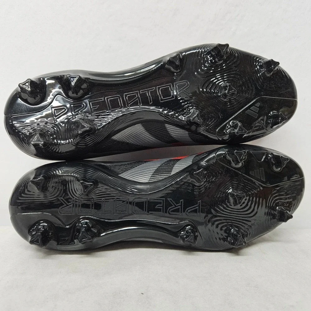 Adidas Predator‎ League FG/MG Soccer Cleats ID1328 Black Grey Red Men's Sz 7